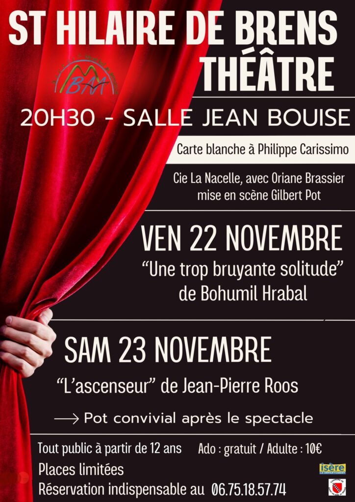 Affiche des soirées théâtre